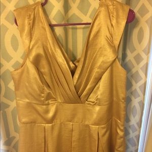 Gold Pleated Dress